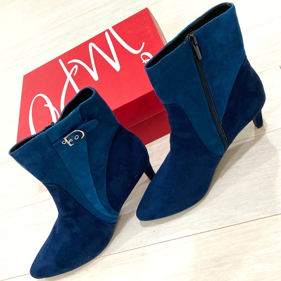 Blue Suede Bootie. - Picture 10 of 10